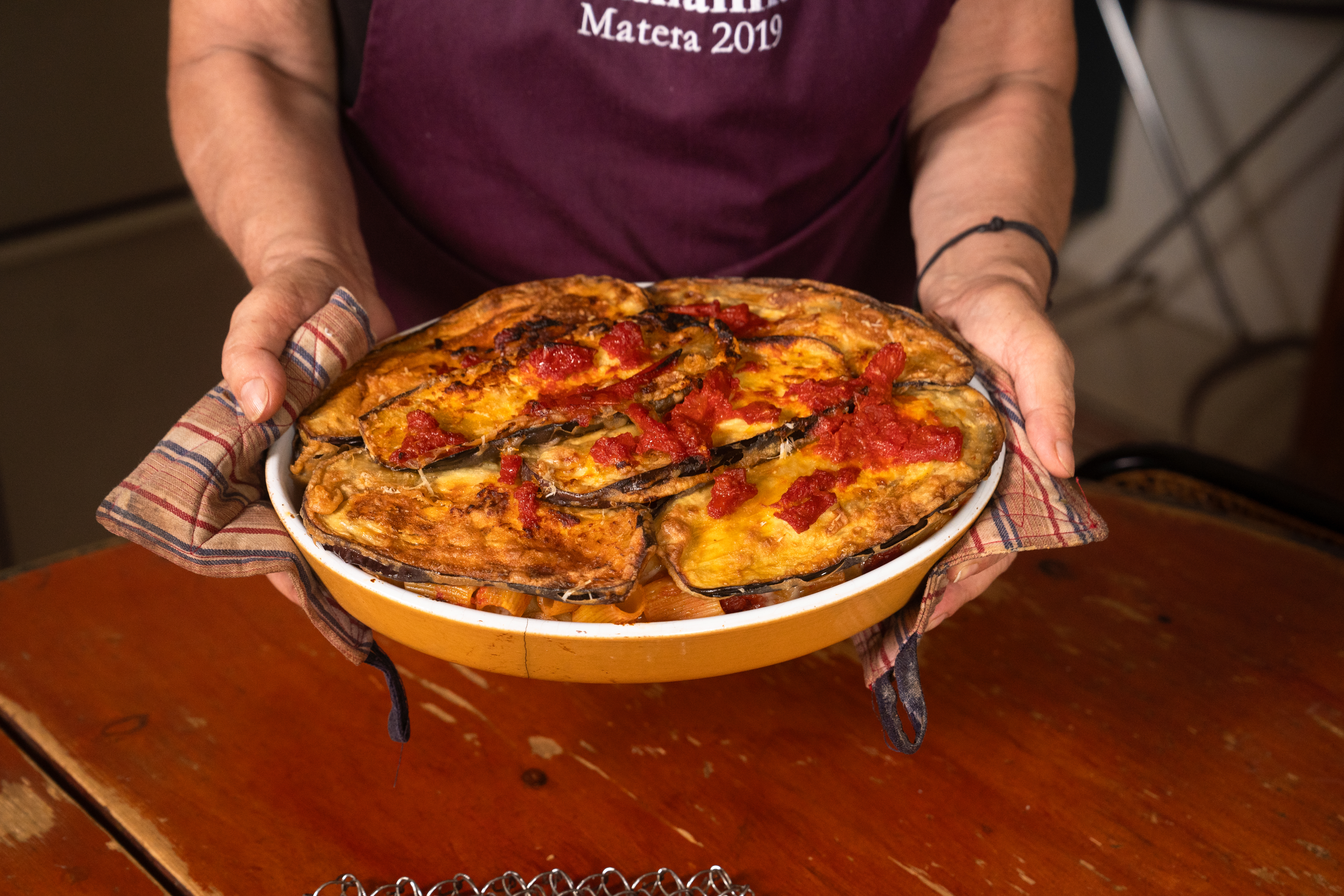 Baked Pasta with Eggplant
